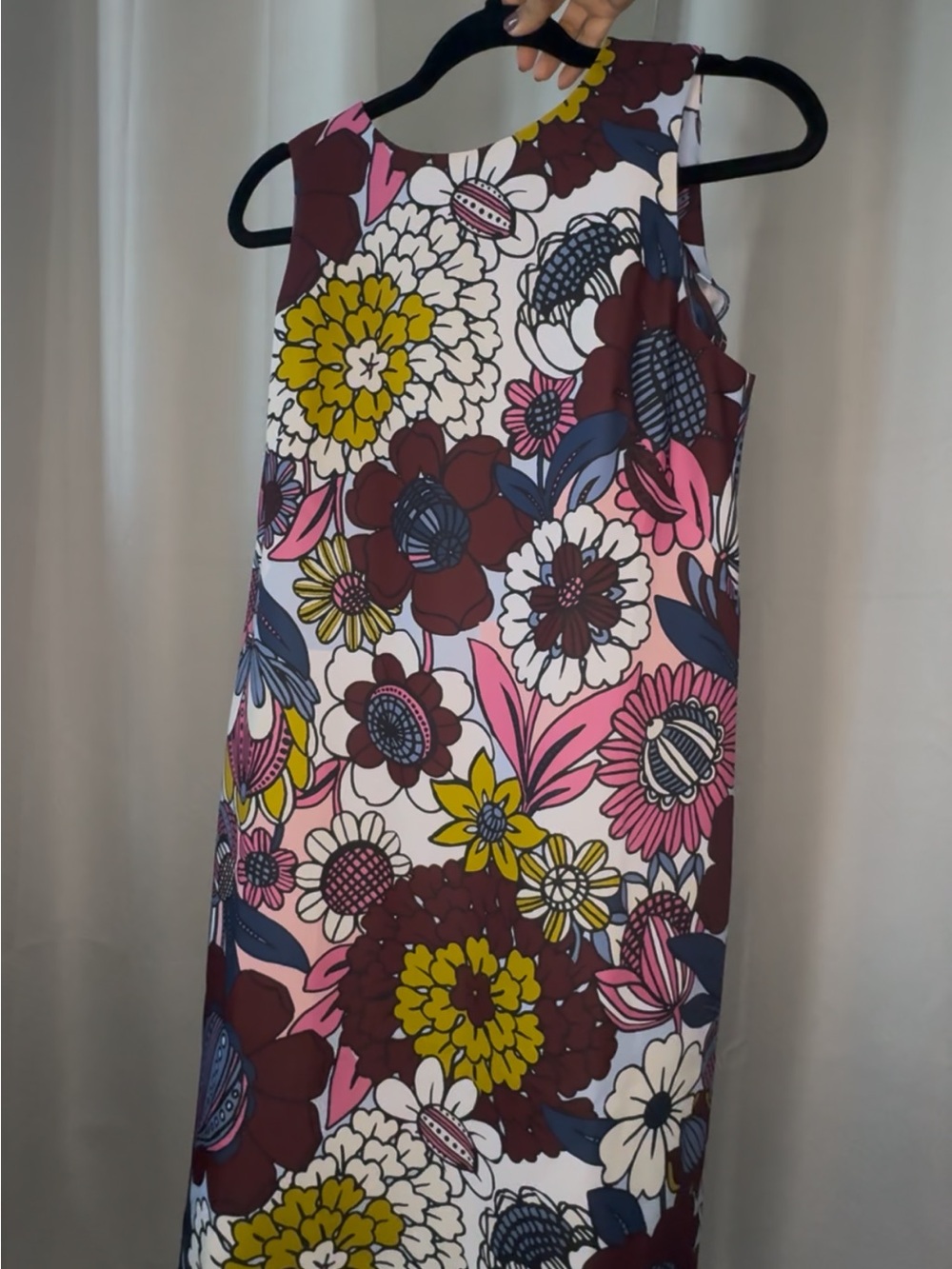 NWT- Ann Taylor Floral Mini Dress - Retro-inspired botanical print
